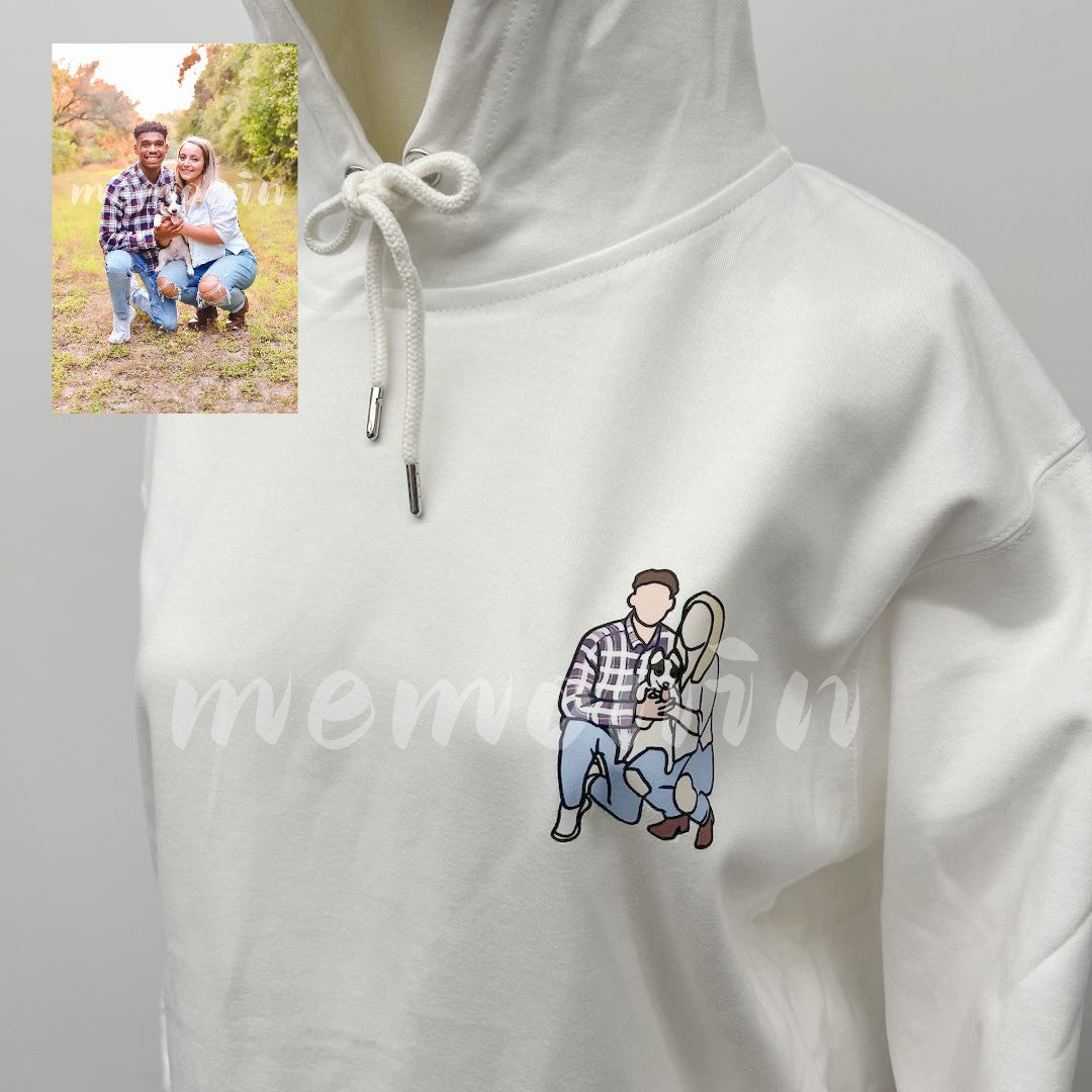 💕Personalisierte Portrait-Kapuzenpullover