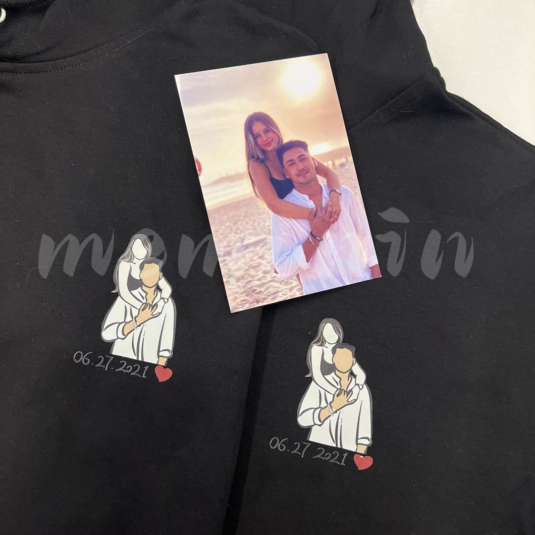 💕Personalisierte Portrait-Kapuzenpullover