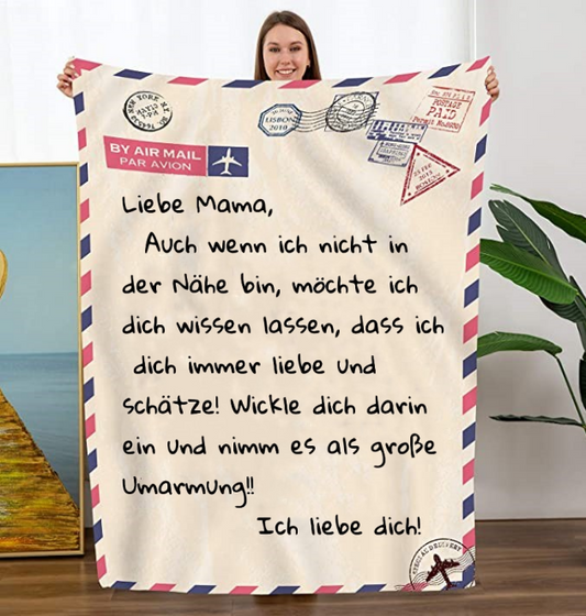 💕Decke für meine Mutter Geschenk von Tochter Sohn